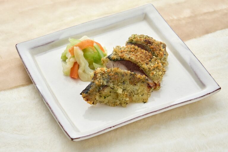 鯵のハーブ衣焼き